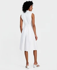 Robbie Bee Women's Zippered Sleeveless Dress