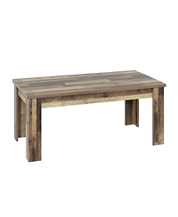 gaomon 63" Dining Table for 4-6, Farmhouse Wood Kitchen with 4 Strong Legs, Large Thick Tabletop