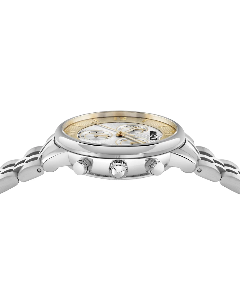 Versace Women's Classic Silver Stainless Steel Bracelet Watch, 38mm