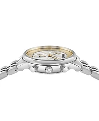 Versace Women's Classic Silver Stainless Steel Bracelet Watch, 38mm
