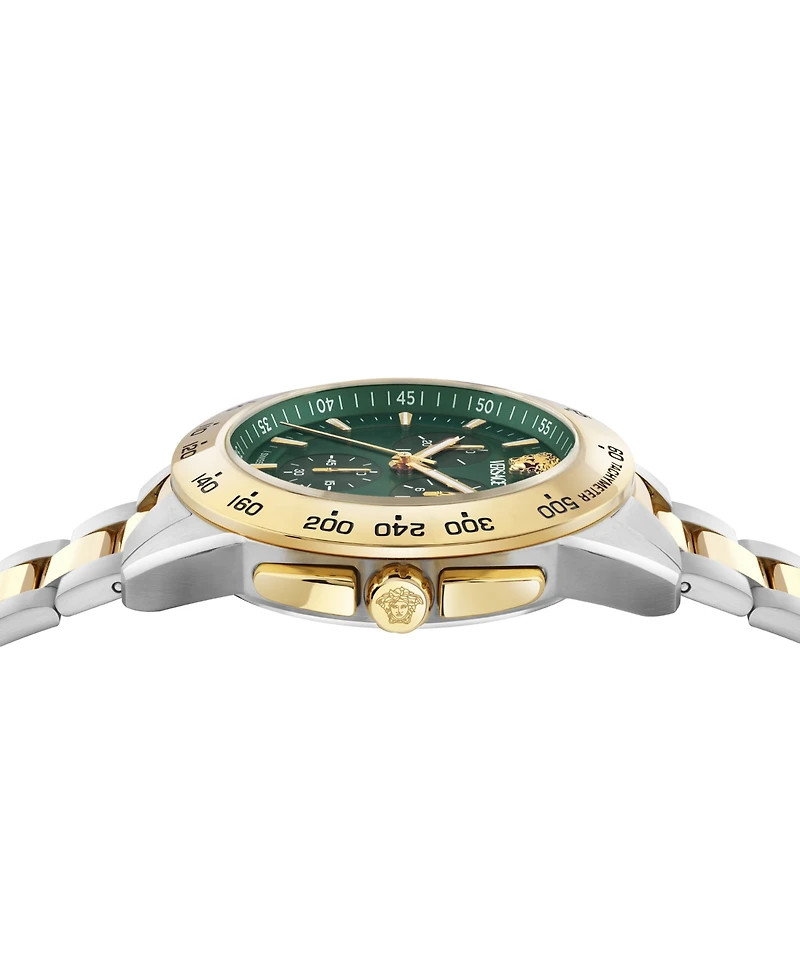 Versace Men's V-Sport Two-Tone Stainless Steel Bracelet Watch, 44mm