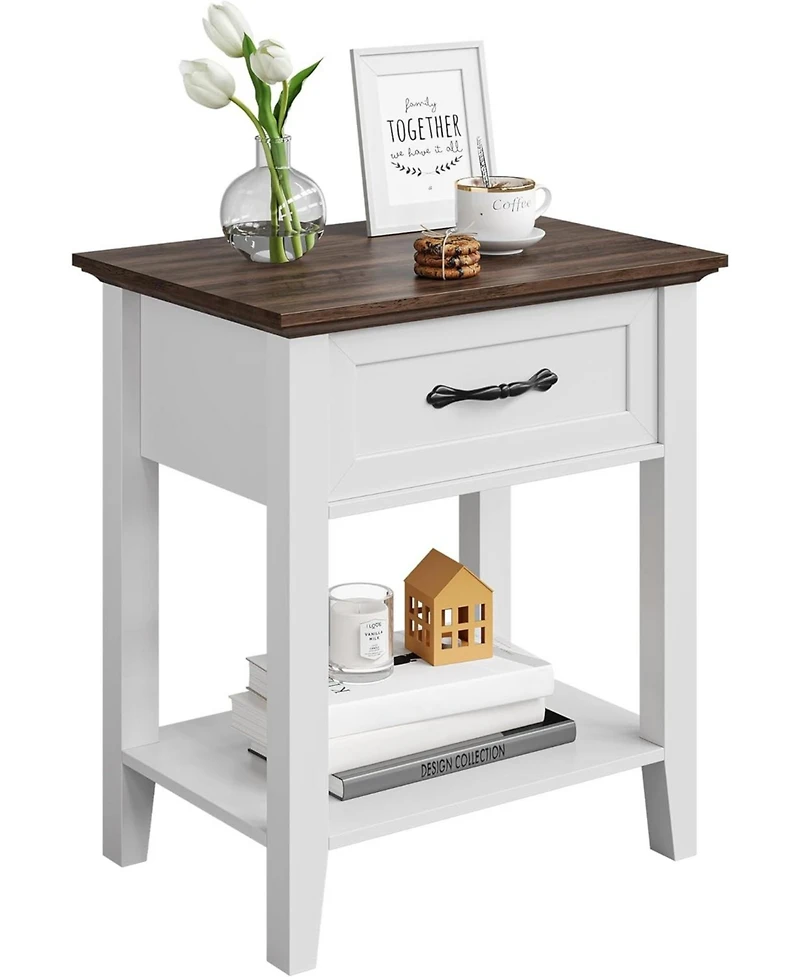 gaomon Nightstands, End Table with Drawer, Side for Living Room