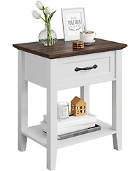 gaomon Nightstands, End Table with Drawer, Side for Living Room