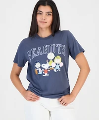 Grayson Threads, The Label Juniors' Peanuts Graphic Print Crewneck T-Shirt
