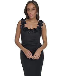 Eliza J Petite Sleeveless Scoop Neck Cocktail Dress