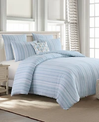 Levtex Home Boracay Stripe Muslin Textured -Pc. Duvet Cover Set