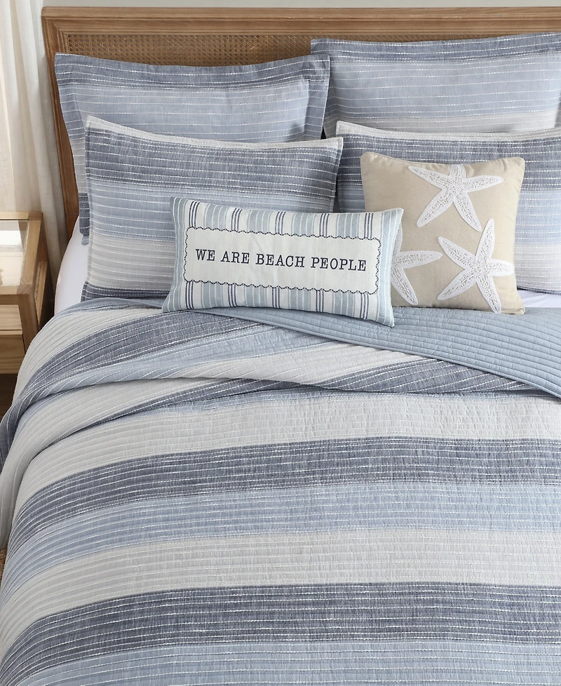 Levtex Home Sand Stripes Textured Quilt, Full/Queen