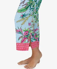 Sanctuary Women's Sleeveless Cami Top and Crop Pant, 2-Piece Pajama Set