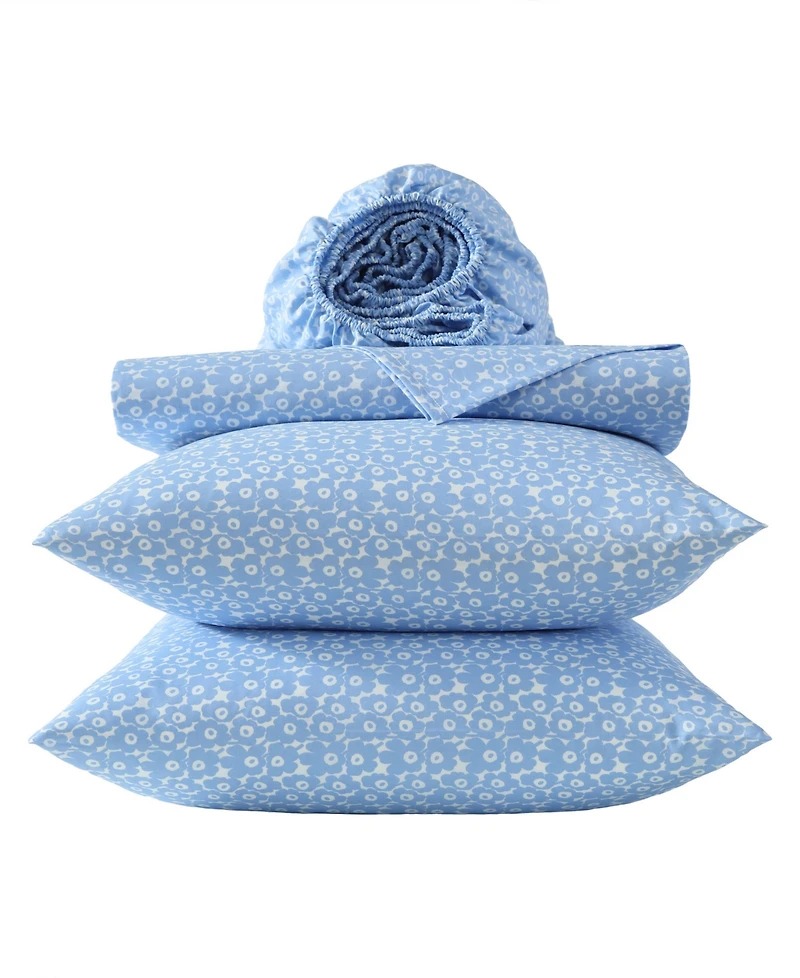 Marimekko Pikkuinen Unikko 200-Thread Count Cotton Percale 4-Pc. Sheet Set
