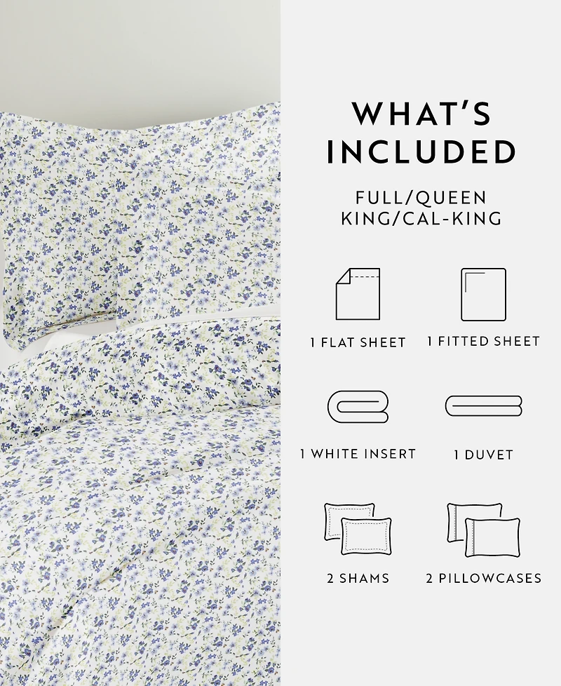 ienjoy Home Bedding Bundle Patterned -Piece Comforter with Duvet Cover Set