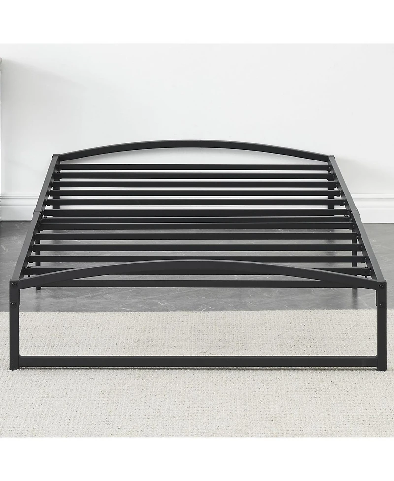 gaomon Low Bed Frame Size, 10 Inch Heavy Duty Metal Platform Bed Frame Low Profile, Mattress Foundation, No Box Spring Needed