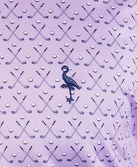 TailorByrd Men's Golf Clubs Printed Performance Polo