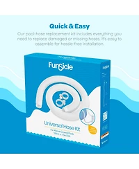 Funsicle 59"x1.5" Universal Replacement Hose Kit for Above Ground Swimming Pool