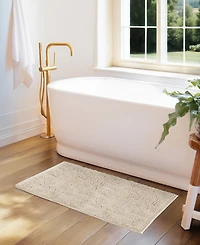 ienjoy Home Soft Absorbent Chenille Bath Mat, 34" x 21"