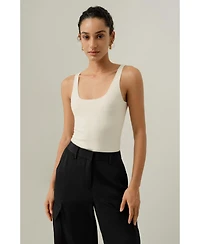 Lilysilk Women's Milano Knit Silk Viscose Tank Top