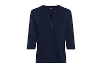 Olsen Women's Solid Henley T-Shirt