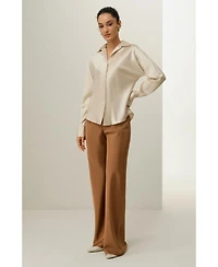 Lilysilk Women's Bias Cut Silk Shirt