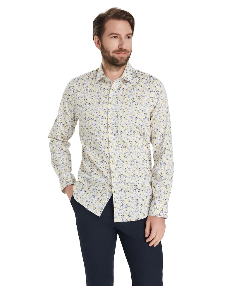 Bar Iii Men's Slim-Fit Florian Ditsy Dress Shirt, Macy's Exclusive