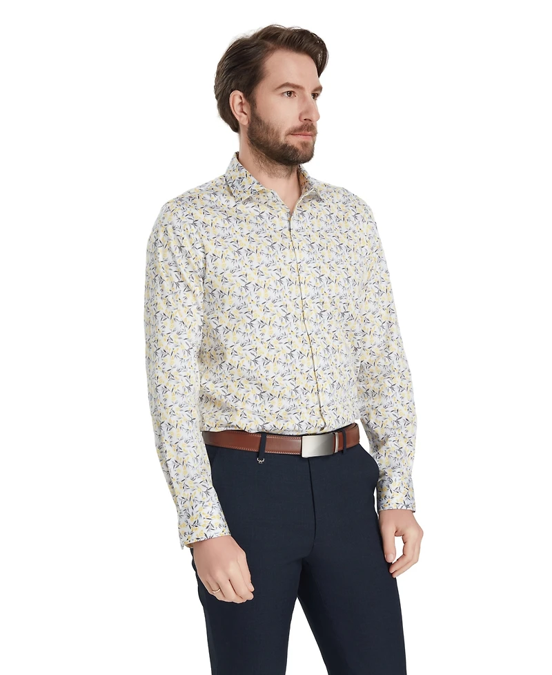 Bar Iii Men's Slim-Fit Florian Ditsy Dress Shirt, Macy's Exclusive