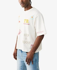 True Religion Men's Short-Sleeve Multi Logo T-Shirt