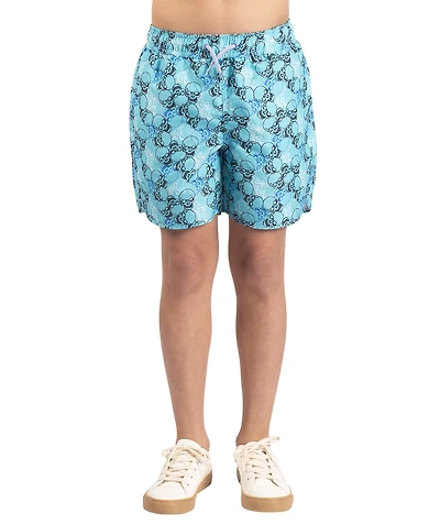 TailorByrd Boys Skulls Printed Swim Shorts
