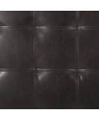 Streamdale Furniture Upholstered Tufted Pu Leather Storage Ottoman