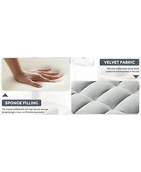 Streamdale Furniture Modern 3-in-1 Convertible Sofa Bed with Storage and Pillow