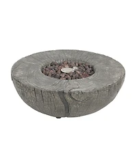Streamdale Furniture Patio Propane Fire Pit, 30, 000BTU, Light Grey (Tank Cover Not Provided)