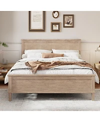 Streamdale Furniture Streamdale King Platform Bed with Under-Bed Storage and Tapered Legs