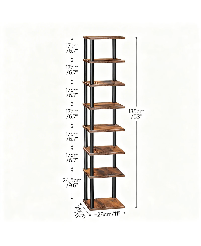 Yigii Narrow Vertical Shoe Rack, Space-Saving, Easy Assembly