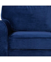 Streamdale Furniture 57" Modern Corduroy 2-Seater Sofa with Removable Cushions & Padded Armrests
