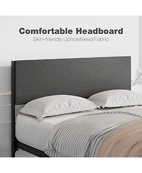 gaomon Upholstered Size Platform Bed Frame with 2 Storage Drawers and Headboard