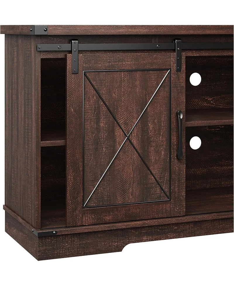 gaomon Farmhouse 59" Tv Stand Up to 65 Inches, Mid Century Modern Entertainment Center with Storage Cabinets