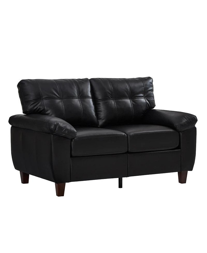 Streamdale Furniture 28 inches Modern 2-Piece Faux Leather Sofa with Storage