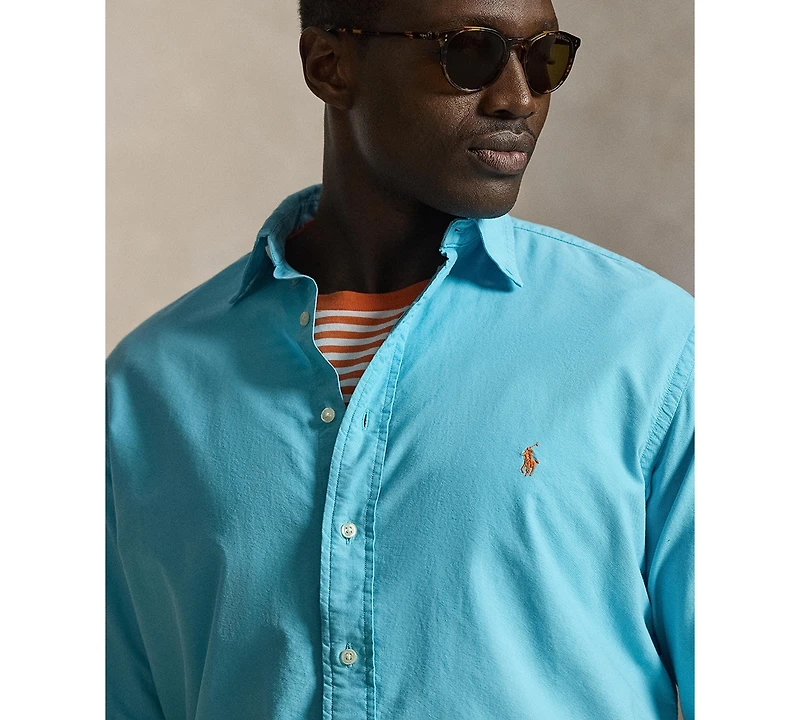 Polo Ralph Lauren Men's Big & Tall Garment-Dyed Oxford Shirt