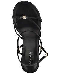 Calvin Klein Women's Deliney Round Toe Wedge Sandals
