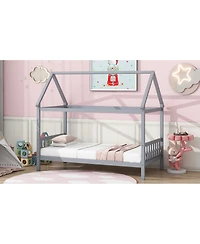 Streamdale Furniture Twin House Bed with Headboard and Footboard