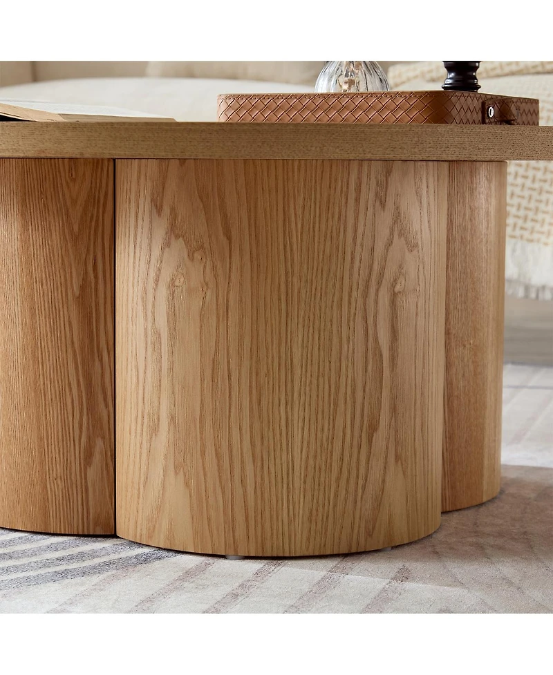 Streamdale Furniture Round Modern Coffee/Accent Table for Living Room/Office/Bedroom