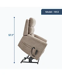 Streamdale Furniture Streamdale Dual Motor Infinite Position Power Lift Recliner Chair with Massage & Heat