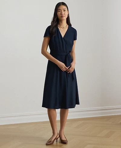 Lauren Ralph Women's V-Neck A-Line Dress