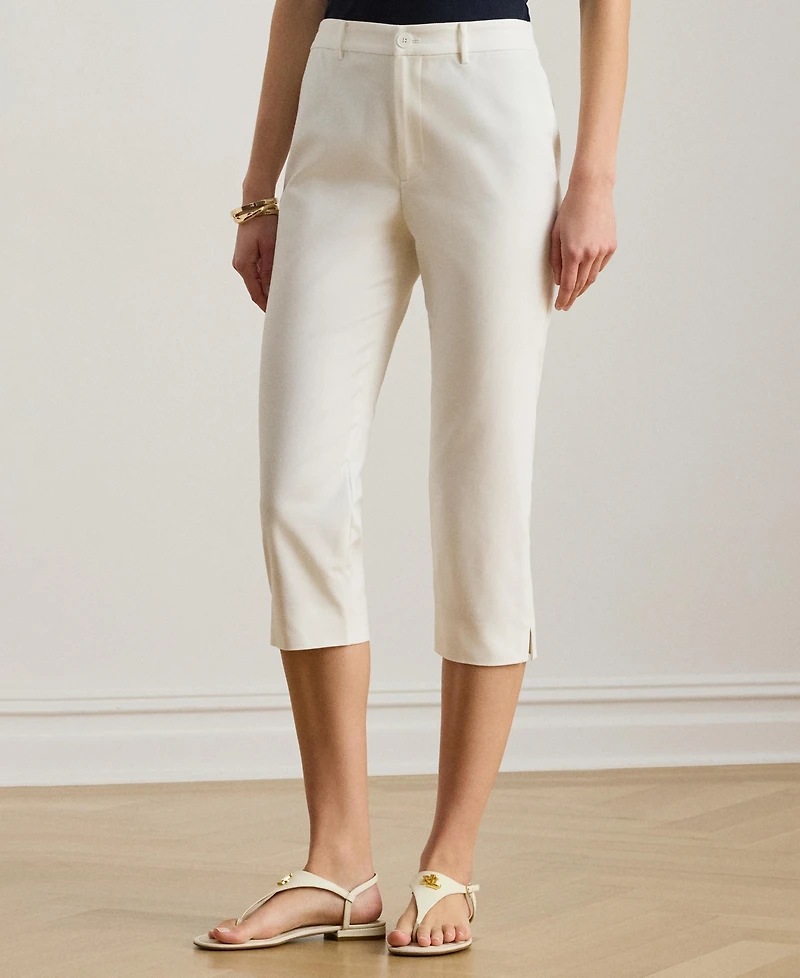 Lauren Ralph Women's Straight Fit Cropped Capri Pants