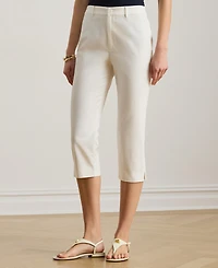Lauren Ralph Women's Straight Fit Cropped Capri Pants