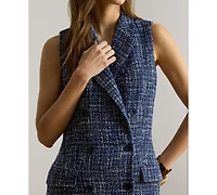 Lauren Ralph Women's Double-Breasted Sleeveless Notch Lapel Dress