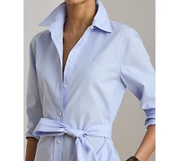 Lauren Ralph Women's Point Collar Shirt Dress