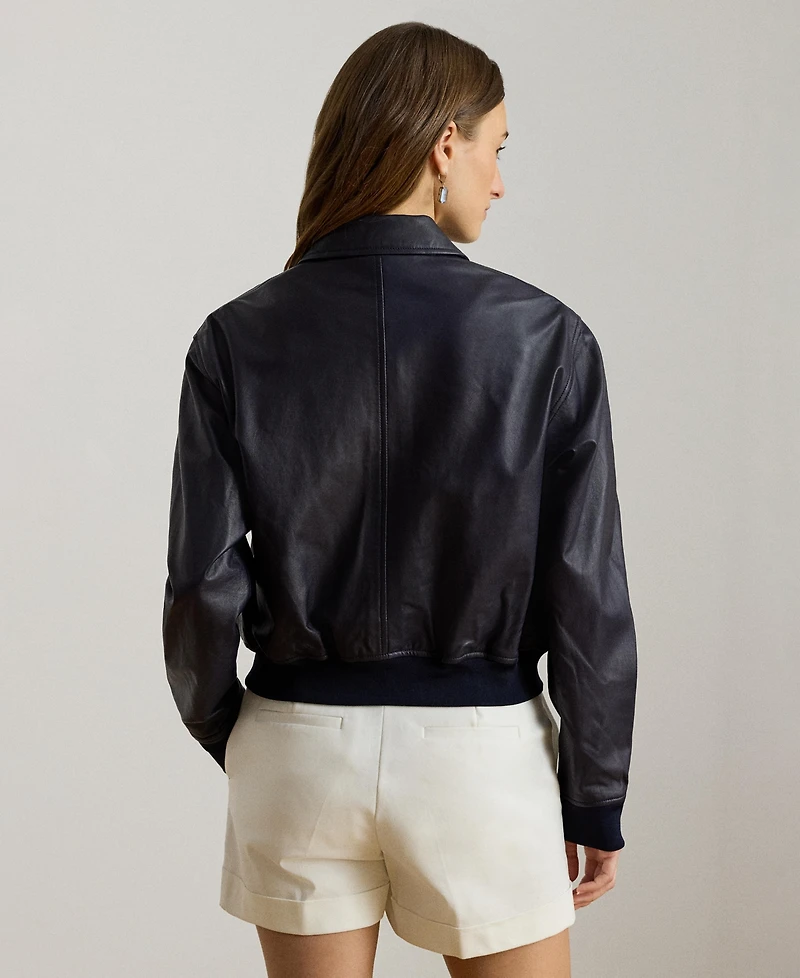 Lauren Ralph Women's Spread Collar Long-Sleeve Jacket