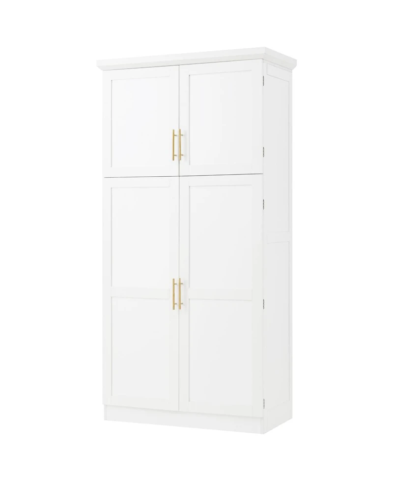 Streamdale Furniture Freestanding Kitchen Pantry Cabinet, 35.5x17.6x70.9