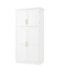Streamdale Furniture Freestanding Kitchen Pantry Cabinet, 35.5x17.6x70.9