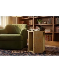 Streamdale Furniture 40cm x 32cm Luxury Spanish Gold Marble Hexagonal Side Table