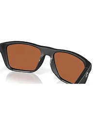 Costa Del Mar Men's Rectangle Polarized Sunglasses, 6S9107