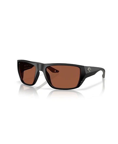 Costa Del Mar Men's Rectangle Finlet Polarized Sunglasses, 6S9118